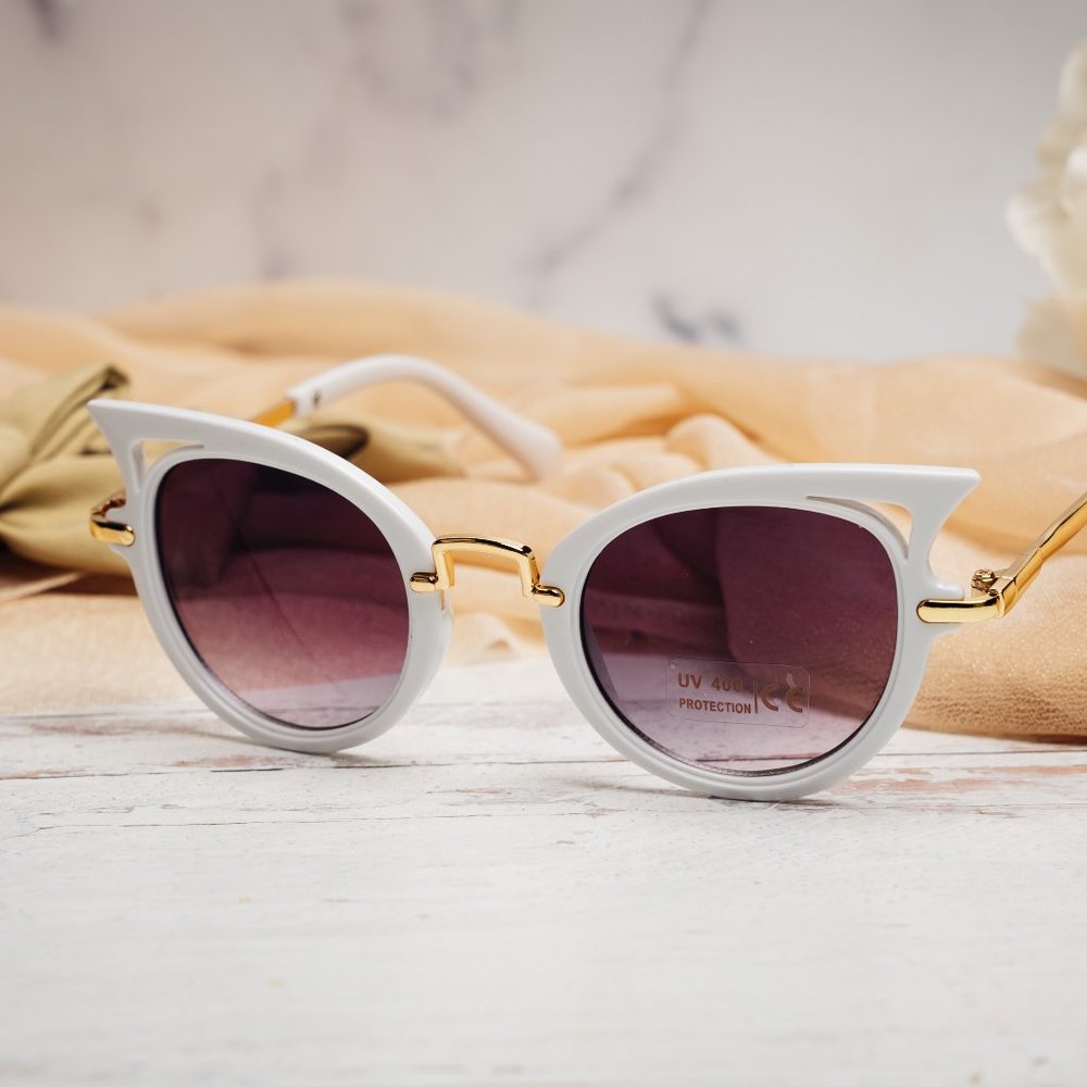 White toddler sunglasses